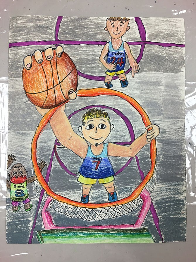 Children's Edition 2017: Basketball by Caitlin Houston, age 9, 4th Grade, Greenbriar West Elementary School