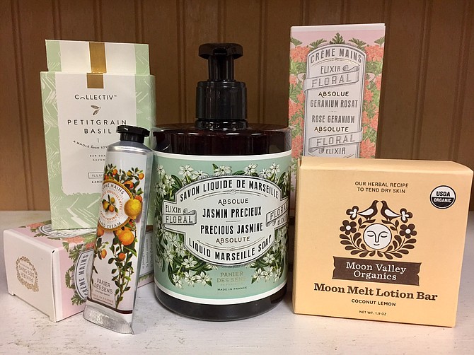 Accessories like Moon Melt Lotion Bars by Moon Valley Organics at The Picket Fence in Burke might appeal to those who want to create to a spa at home. 
