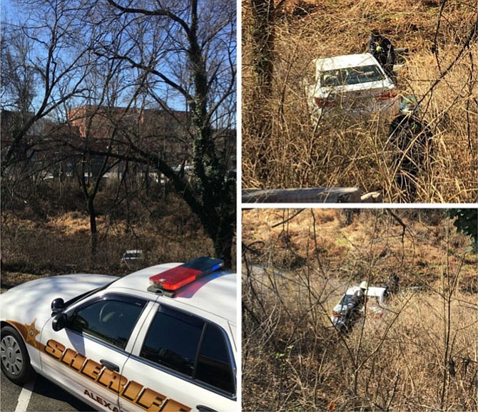 Car accident spotted by an Alexandria Detention Center inmate.