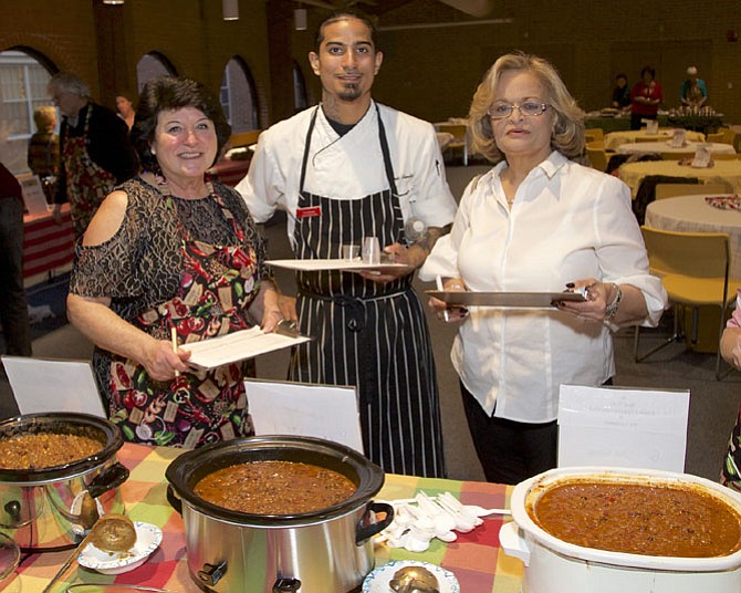 The celebrity judges for the Chili Cookoff were Chris Benitez, chef at Lock 72 Kitchen & Bar; Sylvia Berman, owner of Hunters’ Bar & Grill; and Youlia Vellios, owner of Tally Ho.