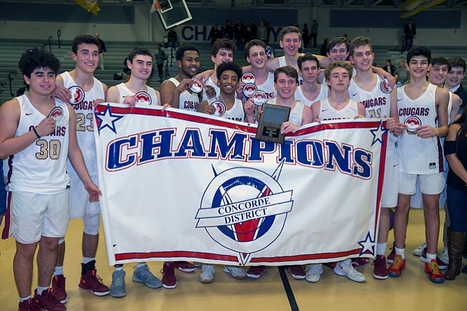 The Oakton Cougars defeated the Westfield Bulldogs 59-54 to win the Concorde District Championship.