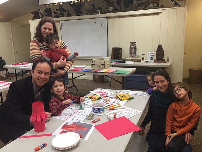 From left: Toby Shum, Mary Sanders, Theo Shum-Sanders, Oliver Shum-Sanders, Tessa Ipri, Abra Frankel, and Milo Ipri.