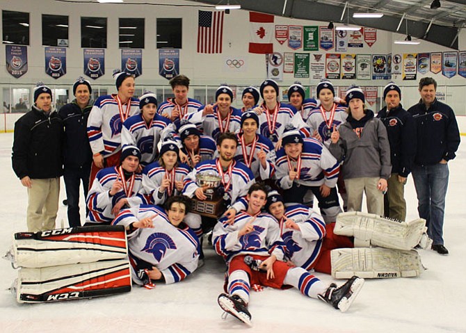 First Row: Lucas Hernandez-Wilson, Jason Townsend, William Long. Middle Row: Ewan Thompson, Jackson Oppel, Aiden Obrien, Ethan Steinburg, Jacek Zavora, Jacob Thiessen. Back Row: Head Coach Peter Townsend, Assistant Coach Mike Grainger, Jack Grainger, Owen Grainger, Nicholas Mackey, Michael Planey, Patrick Kenny, Phil Ainey, William Anaya, Ian McEvoy, James Townsend, Assistant Coach Ron Ainey, Assistant Coach Chris Hernandez-Roy.