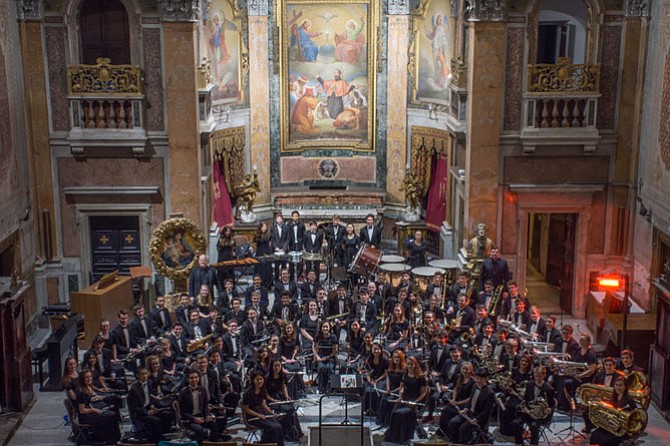 Langley Band in Rome’s Oratorio del Caravita.