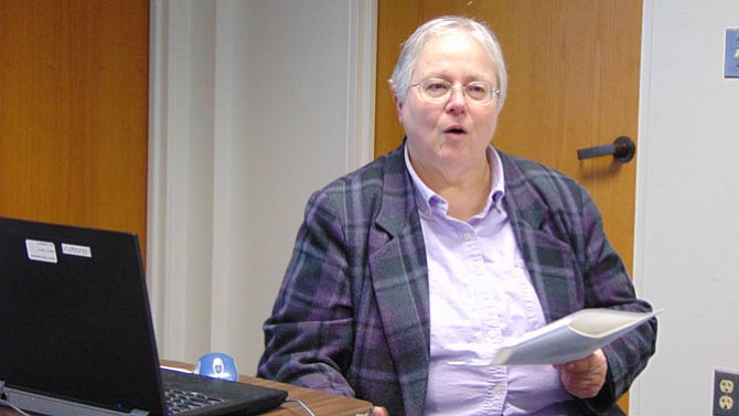 Alice Reagan, Associate Professor of History, Northern Virginia Community College, gives a talk on the Occoquan Suffrage Prisoners.