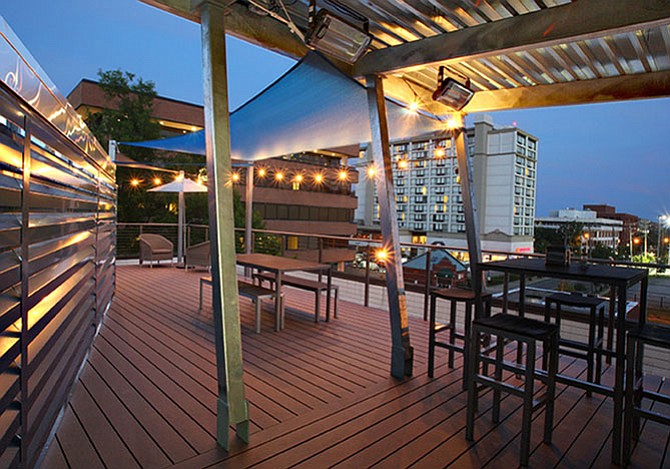 Rooftop deck tops the renovations at 1010 N. Fairfax St.