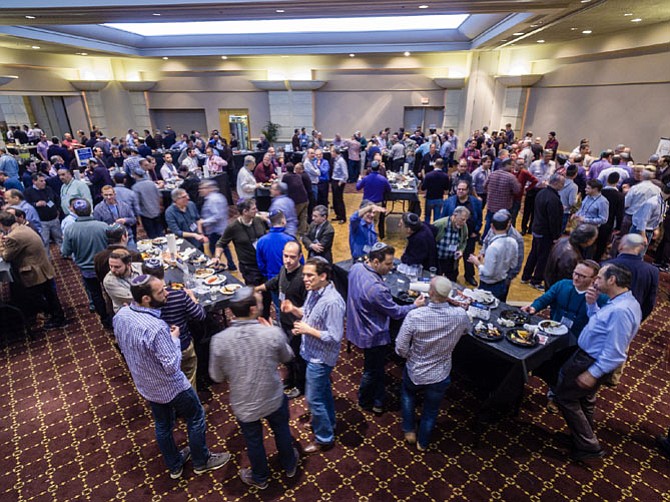 535 men attended Beth Sholom Congregation’s 6th annual “Guys’ Night Out and Seder Summit.”