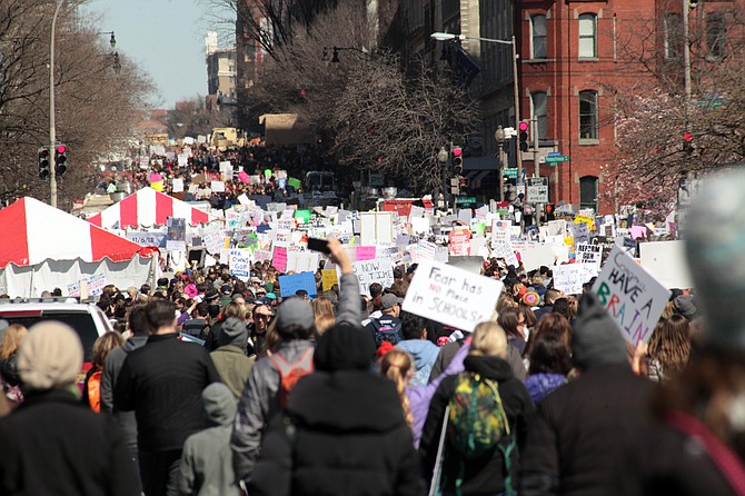 The March For Our Lives was attended by an estimated 200,000 people.