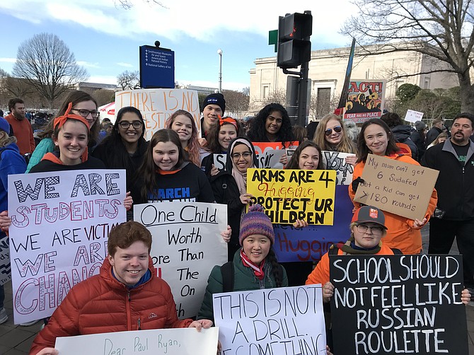 The collective voices of South Lakes High School students as well as those from other students helped lead the charge at the "March For Our Lives" movement to end gun violence.