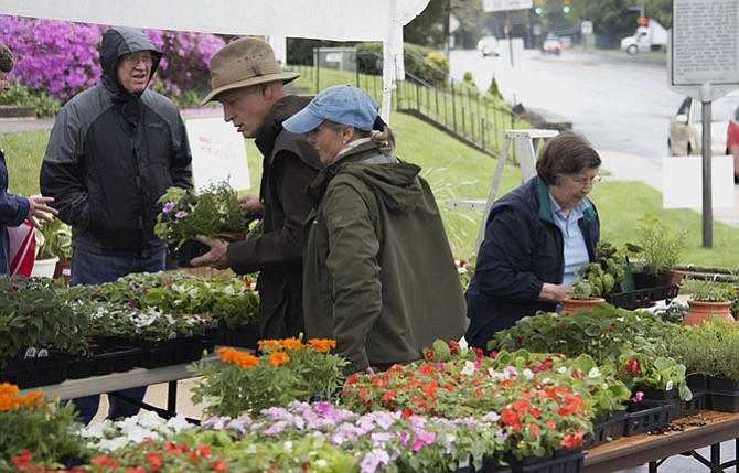 Walker Chapel annual plant sale at Aprilfest.