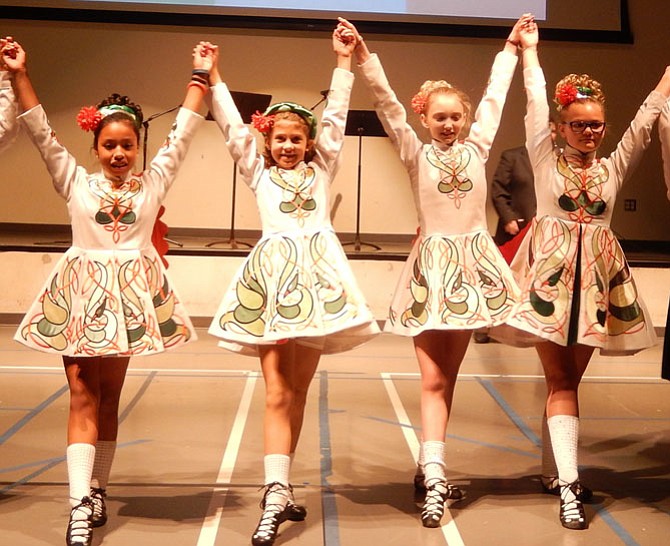 Members of The O'Neill-James School of Irish Dancing.