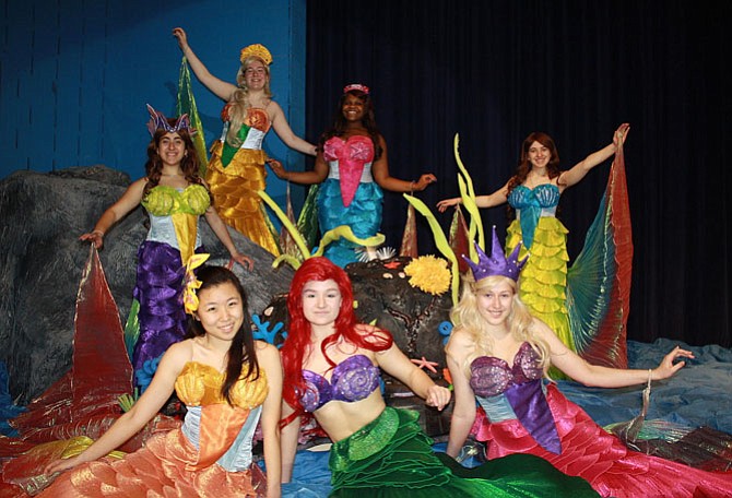 Clockwise from top are Brigid Smullen (Atina), Tatiane Jones (Adella), Josie Morgan (Alana), Hannah Runner (Aquata), Kamila Adamczyk (Ariel), Diana Park (Arista) and Aya Nassif (Andrina).