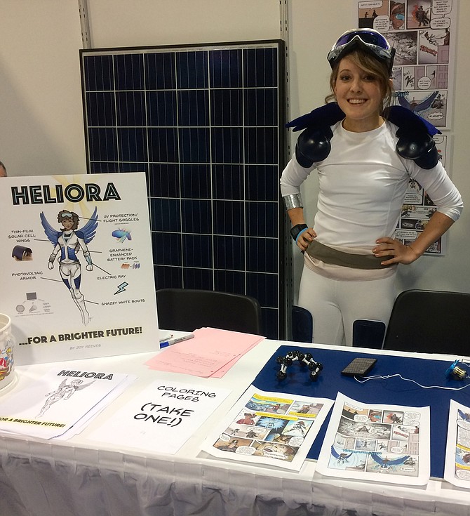 Joy Reeves, who created Superhero Heliora, won first place in the National Science Foundation’s Generation Nano completion.