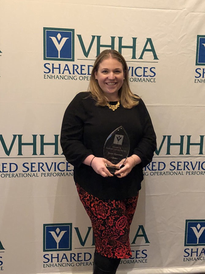 Taryn Overman was awarded the Virginia Hospital and Healthcare Association “4 Under 40” Emerging Leader Award of 2018.