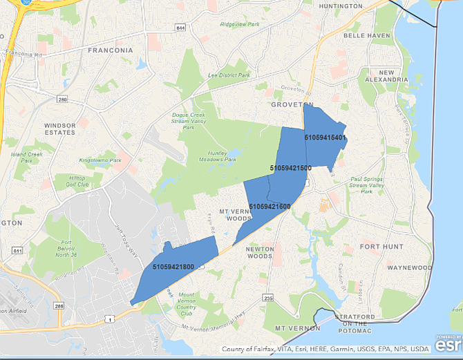 The Richmond Highway Corridor has been nominated by Gov. Ralph Northam to receive four Opportunity Zone tracts as part of the Federal Tax Cuts and Jobs Act of 2017.