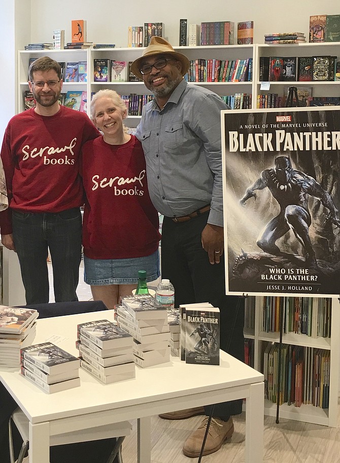 Last weekend, Scrawl Books hosted an event with author Jesse J. Holland.