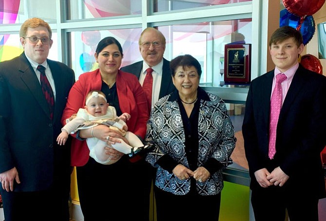 The new Ronald McDonald Family Room was made possible by a donation from Syed and Sadia Anderabi, who were in attendance with their family.