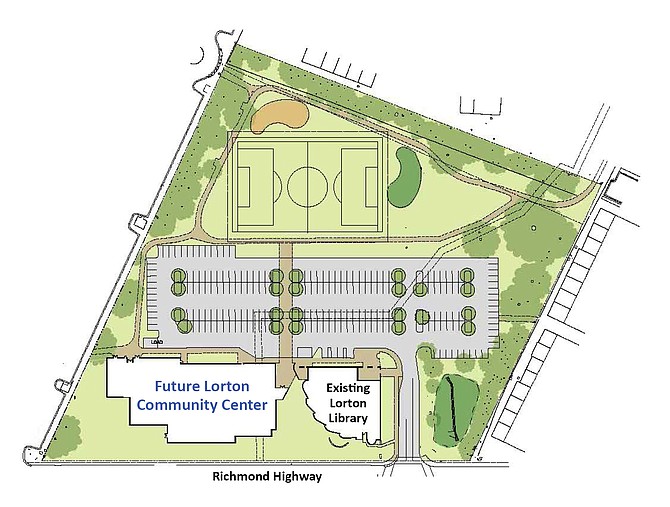 The Lorton Community Center plans unfolded as a tool for the community.