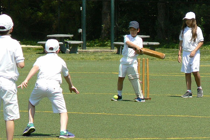 Donned in crisp white attire, students split into two teams – Oxford and Cambridge – and played first and second innings throughout the day.