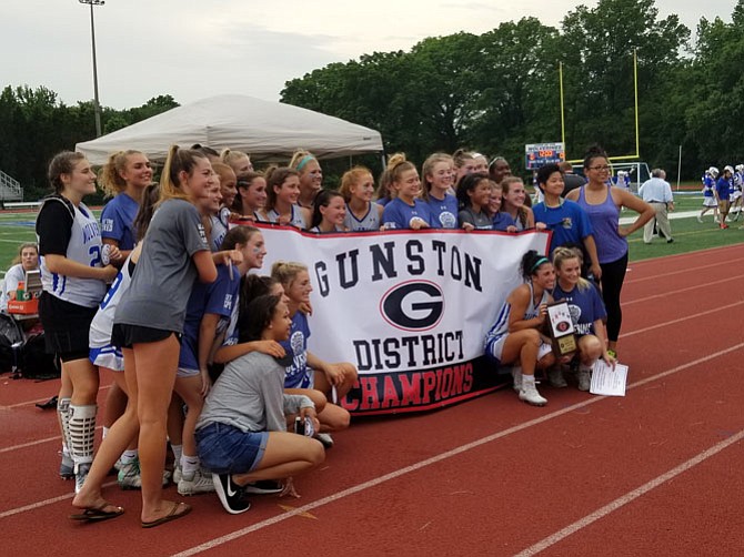 The West Potomac girls’ lacrosse team defeated T.C. Williams 19-9 on Tuesday to win the Gunston District championship.