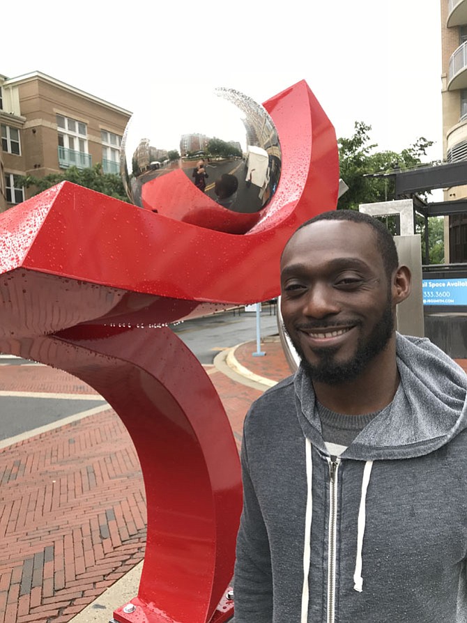 For Eugene Perry of Soutwhite, Pa. it was his first time at Festival. "Art is my profession,” Perry said, "You have to be dedicated, that's important when you are creating; although you are doing what you love, you have to create works that sell."
