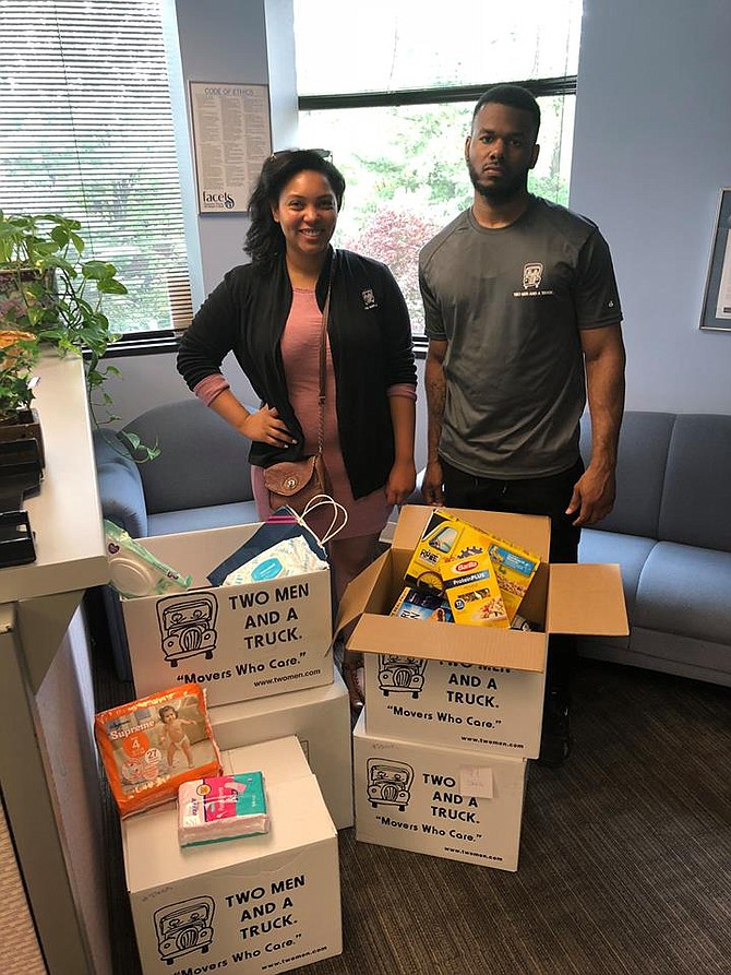 The nonprofit FACETS collected donations received from the Movers for Moms campaign.