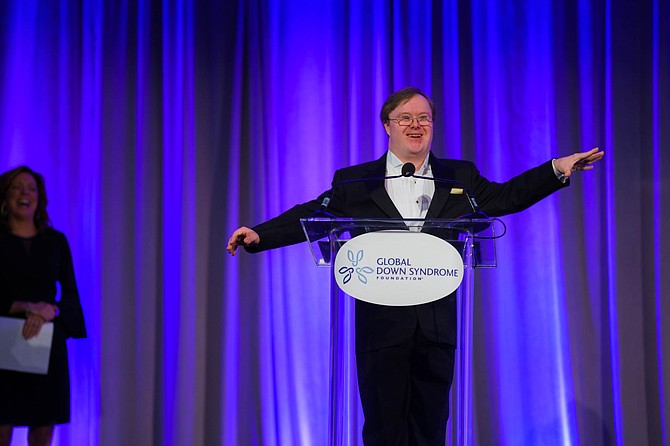 Frank Stephens of Fairfax at the Global Down Syndrome Foundation’s AcceptAbility Gala in D.C.