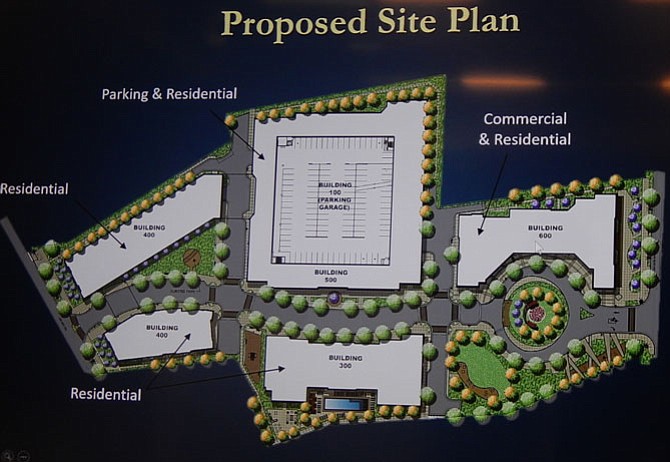 The revised Fairfield (formerly Novus Fairfax Gateway) site plan.