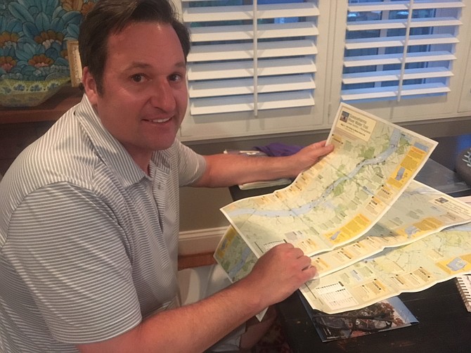 Maps were a major part of Greg Joachim’s fundraising canoe trip through Pennsylvania.