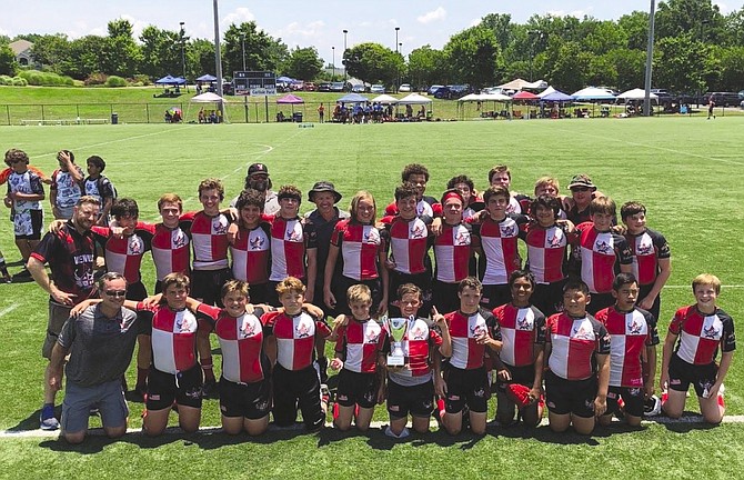 Vienna wins national championship. Front Row: Coach Regis Arnone, Andrew Evan, David Kendig, Reed Heflin, James Gaboriault-Whitcomb, Camden Erickson, Max Rosenberg, Jordan Gowda, Matthew Tonko, Andrew Irisari, Ike Sanderson; Second Row: Coach Matt Andrew, Andrew Udalov, Zach Cash, Nate Souza, Owen Sheeran, Holden Smith, Head Coach Kendall Erickson, Jackson Tankersley, Dylan Liskey, Norman Boykin, Tomas Edmeades, Asher Wentz, Blake Snider, Boston Andrew;
Back Row:  Coach Randy Tankersley, Mark Lampkin, Luke Dunlop, Burke Carroll, Niko Tounger, Coach Steve Gaboriault-Whitcomb   Not Pictured:  Brigham DeVore, Coach Paul Mattear