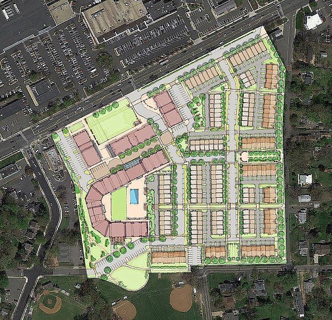 IDI wants to build 131 townhouses, 164 condos and 20,000 square feet of retail, plus have 24,000 square feet of commercial/community uses on the Paul VI property.