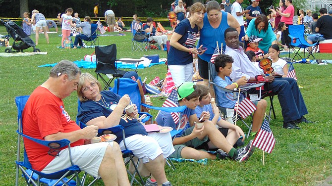The crowd of the McLean Fourth of July celebration held at Churchill  Road Elementary School in McLean. The event was sponsored by the McLean Community Center.