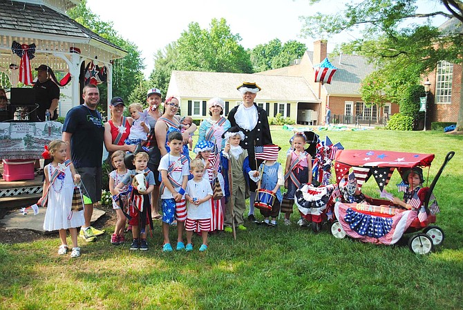 Winners of the Little Patriot Parade were The Fein Family, Star Spangled Family; Jenson Mills, Most Patriotic; Bella Kerlin, Little Liberty; Walker & Maddy Brown, Most Creative; Hadley Sherrill, Little Miss Betsy Ross; Young George Washington; Olive and Foster Kriebel, Best Decorated; and Rogue Glascock, Most Patriotic Baby.