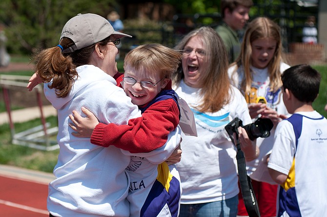 Special Olympics Northern Virginia Track Meet at Episcopal High School.