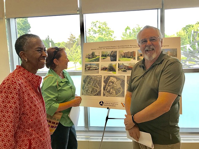 Supervisor Catherine M. Hudgins, Hunter Mill District Supervisor, Fairfax County Board of Supervisors at the Public Information Meeting for the Soapstone Connector Project Supplemental Phase I Architectural Survey.