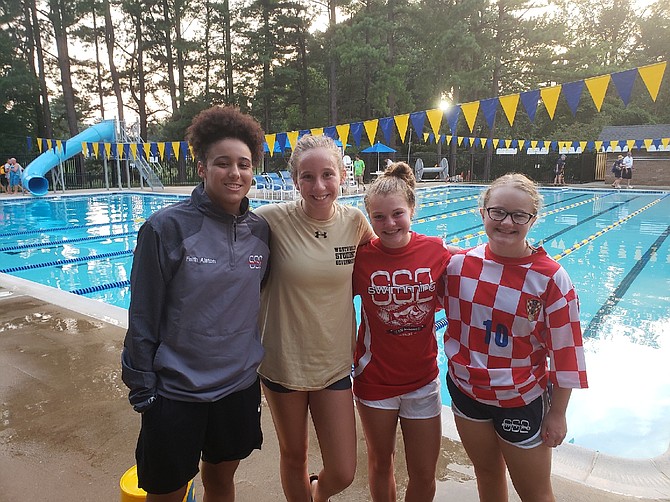 July 15: Mixed age captures first: Faith Alston, Hayley Norris, Madison Stalfort and Ella Ammons.