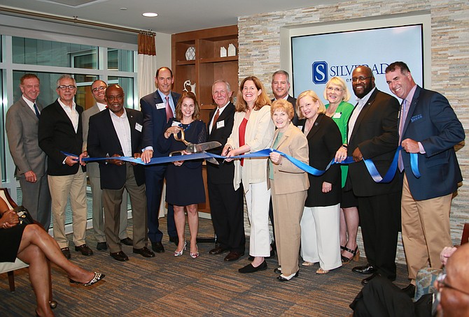 The ribbon-cutting included elected city officials and members of the Silverado Alexandria Memory Care team. More than 225 people attended the grand opening.
