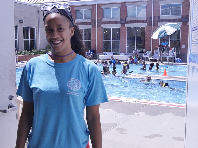 Alisha Saine, pool manager at Charles Houston Memorial Pool.