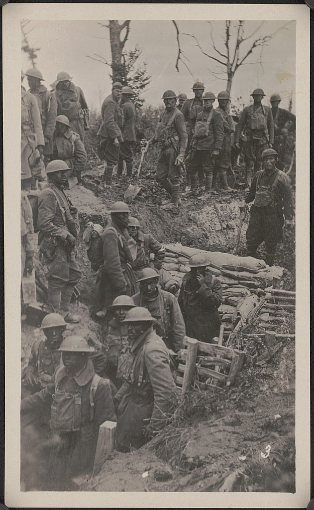 The 92nd Infantry Division in Argonne Forest, France in WW I. 