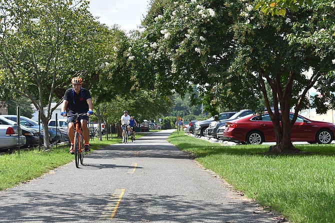 Bikers on the W&OD.