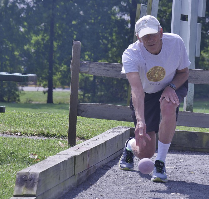 Northern Virginia Senior Olympics bocce competitor.