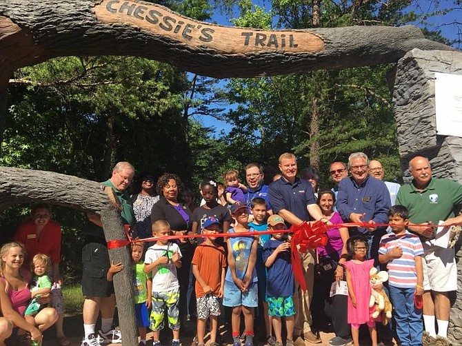 Ribbon-cutting ceremony for Chessie’s Trail at the Lee District Recreation Area: Chessie’s Trail is a short nature trail created for both children’s and adults’ enjoyment.