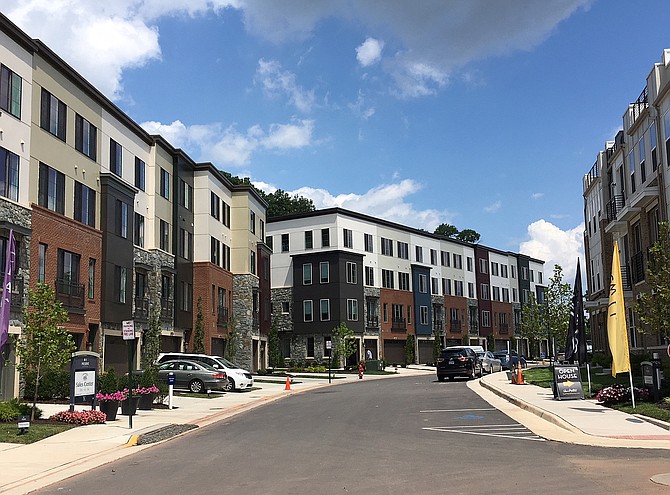 Although plenty of construction is still underway at The Preserve at Westfields, homes in this section are finished and people have already moved in.