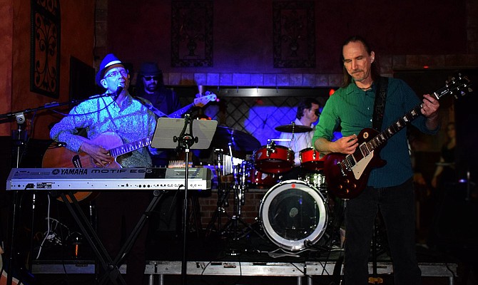 John Ratliff and Scott Castonguay up front and on guitar for Bad Hair Day.