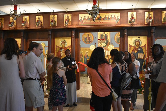 Attendees were able to take tours of the church.