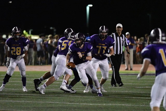 Lake Braddock quarterback Billy Edwards threw five touchdown passes against West Potomac last weekend.