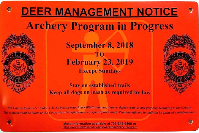 These signs are posted in archery program areas.