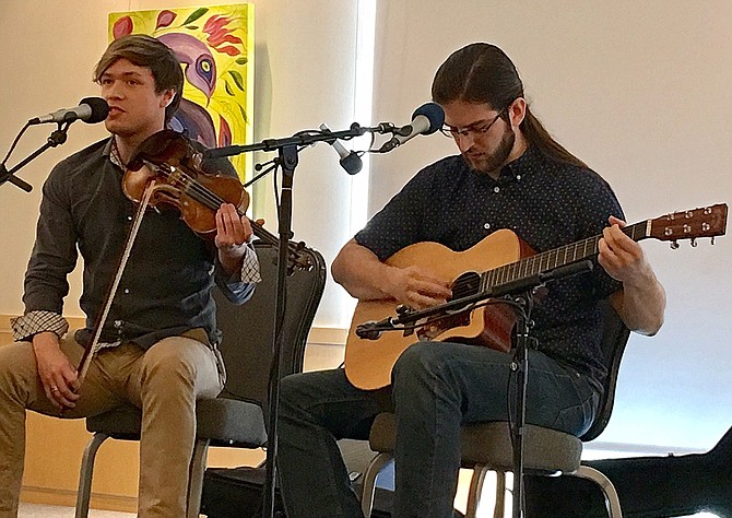 (From left) Musicians Sean Heely and Kevin Elam will entertain again at this year’s festival.