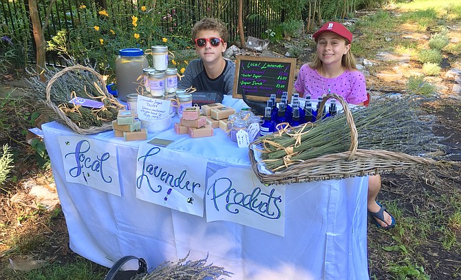 Will and Charlotte Fernau spent much of their summer working on their lavender garden plot.