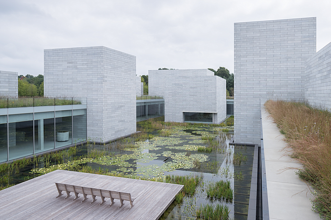 Watercourt at the Pavilions at Glenstone Museum, Potomac.